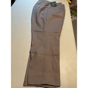 Zozo Womens 16W Dress Pants Brownstone ALL1814DW Straight Leg New NWT